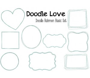 Stickserie - Doodle Love - Basic Rahmen Set